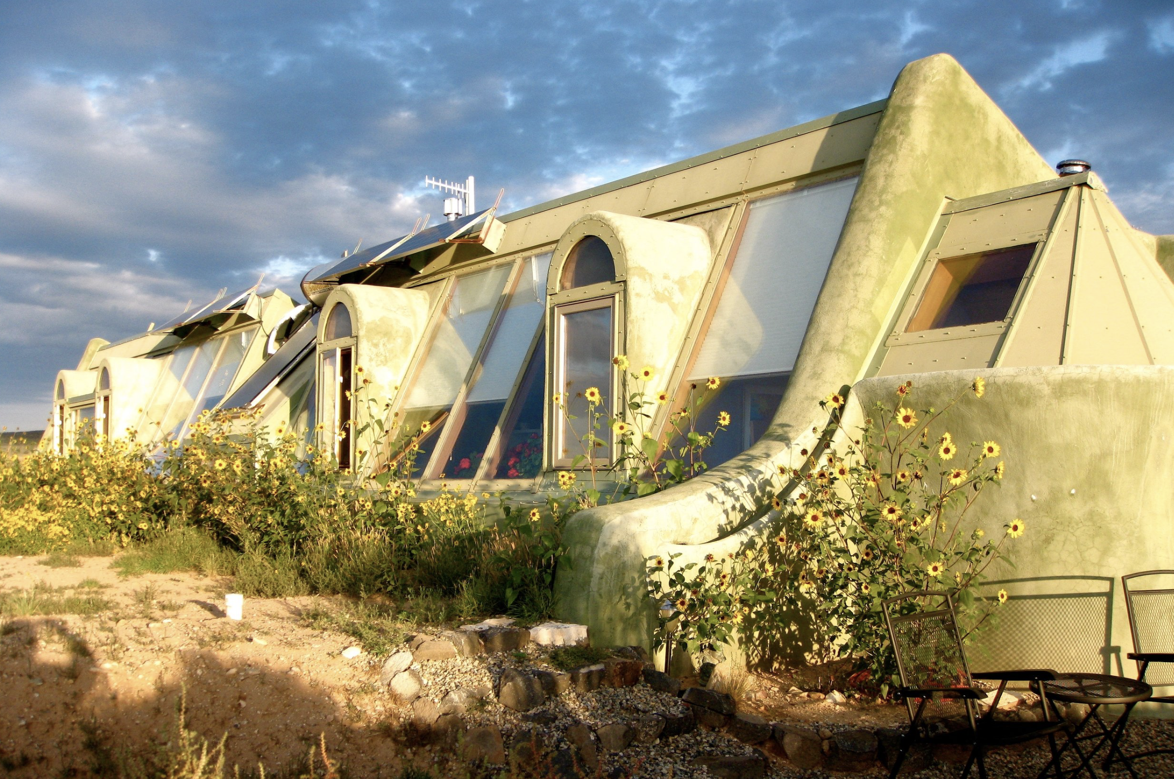 Maison earthship aux USA