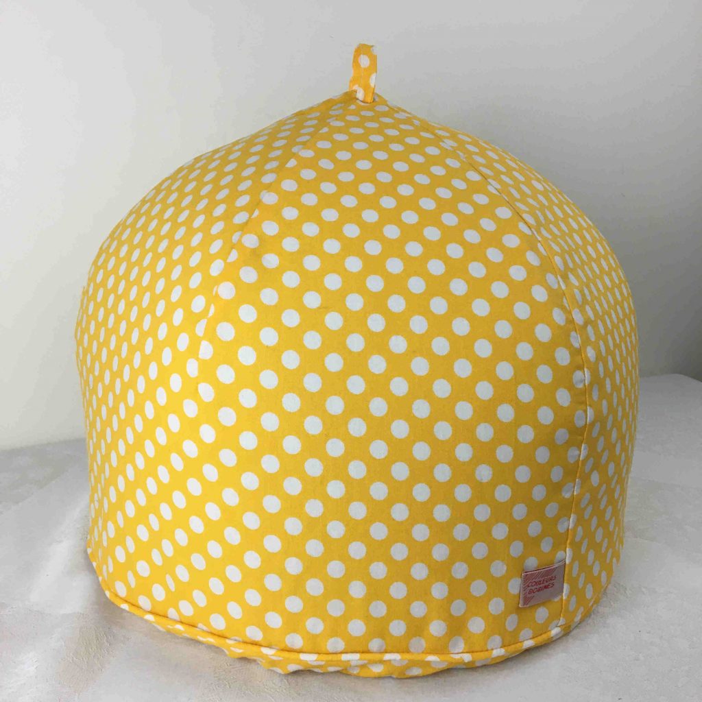 marmite norvegienne jaune a pois blanc